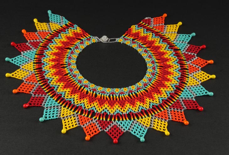 Embera Necklaces beaded with Chakiras - Ambuara Embera Colombian Necklace