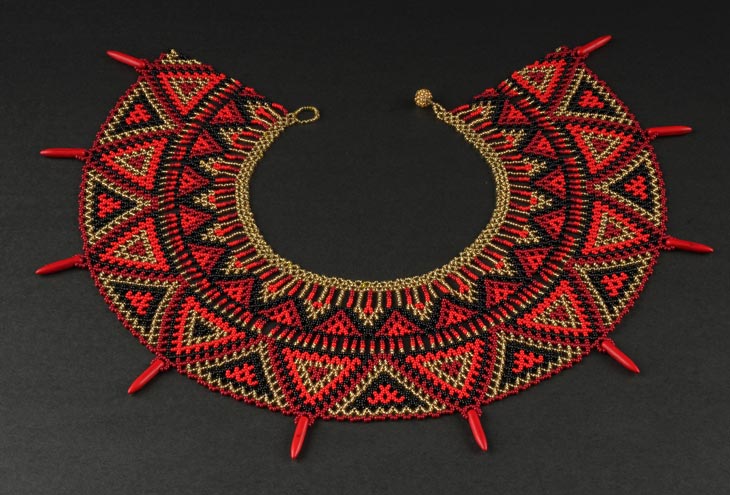 Embera Necklaces beaded with Chakiras - Embera Necklace Ea De