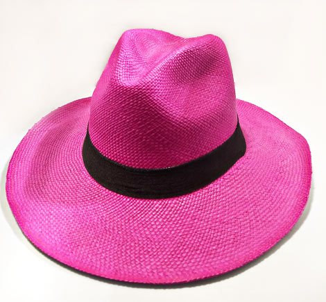 Typical Sandona Colombian Hats - Fuchsia Sandoneño Hat