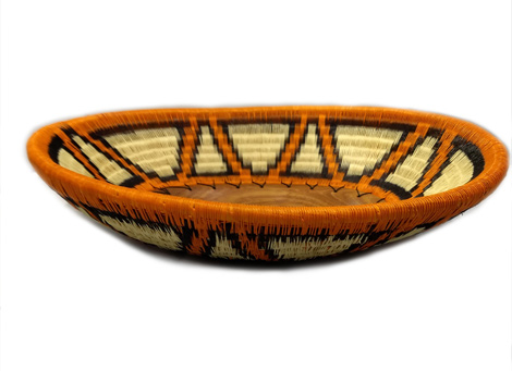 Orange Oval Tray for Table