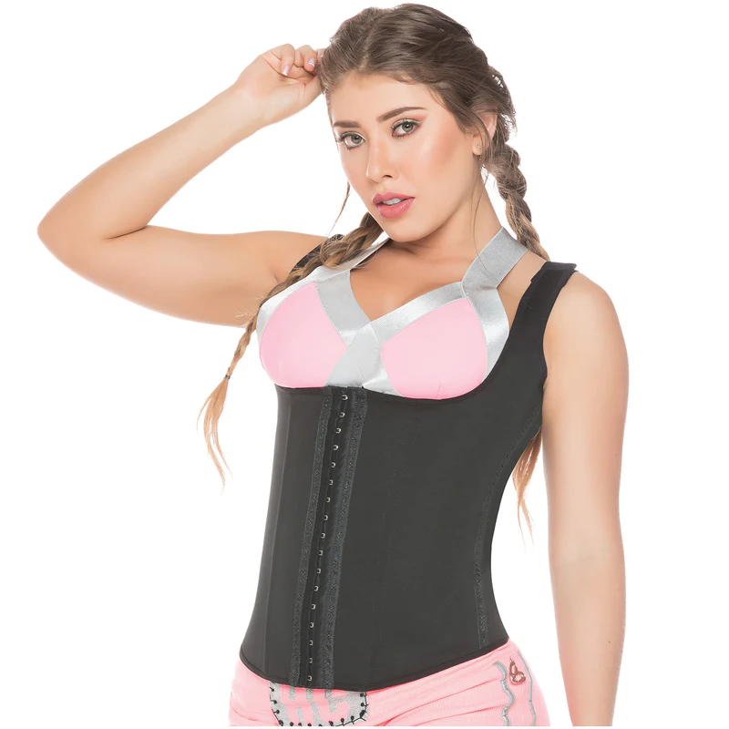 Salome Latex Waist Trainer vest 3 Hook - Salome Latex and Sports