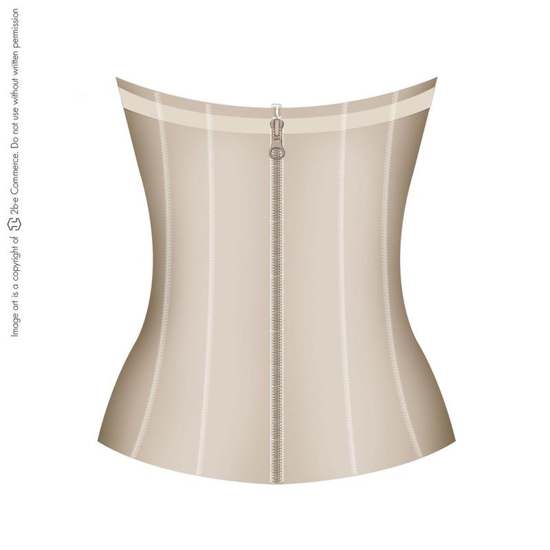 Salome Shapewear: 0315-1 - Strapless Waist Cincher Trainer for Women