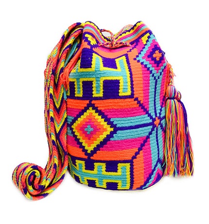 Crítico enero Gángster Wayuu Mochila Bag in orange blue and bright colors - Colombian Wayuu Mochila  Bags - Productos de Colombia.com