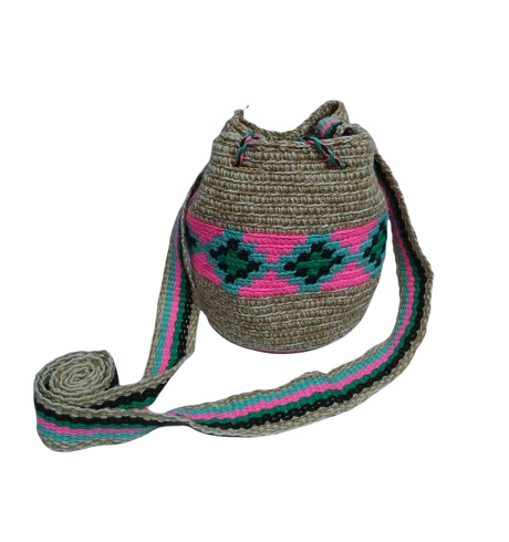Recreación Astronave papel Wayuu Mini Bag Rhombuses - Colombian Wayuu Mochila Bags - Productos de  Colombia.com