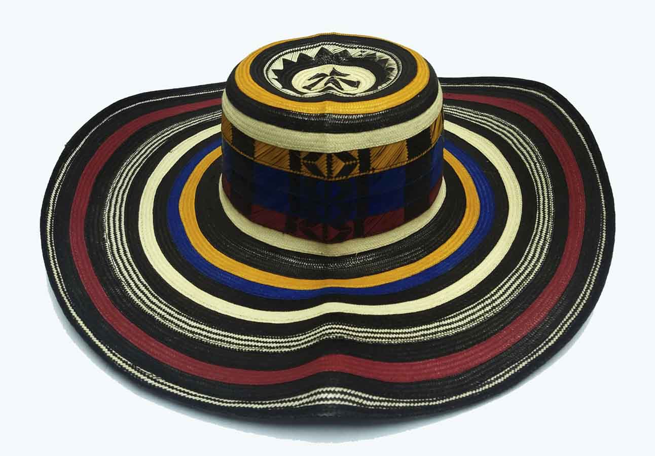 Tricolor Colombian Vueltiao Hat 21 Laps